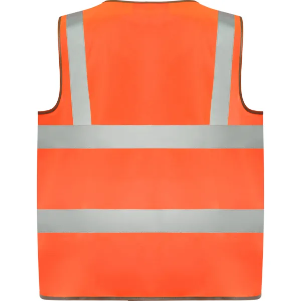 RO9311 - GILET HV ORANGE POLUX AVEC PORTE BADGE