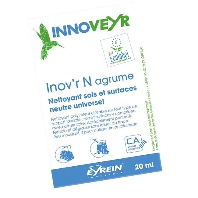 [EYA15236] INOV'R N AGRUME Ecolabel Carton 250x doses 20ml Ecolabel