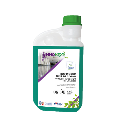 INOV'R ODOR FLEUR DE COTON Ecolabel Flacon Doseur 1L Ecolabel