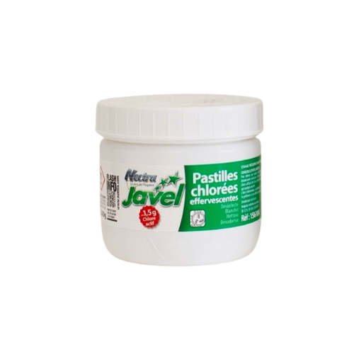 [NO156104] PASTILLES CHLORÉES EFFERVESCENTES POT 500G