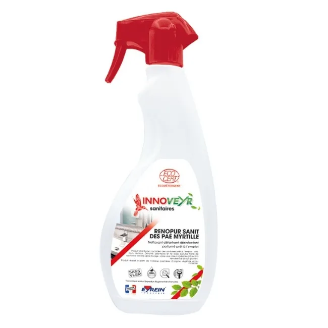 [EYA25164] RENOPUR SANIT DES PAE MYRTILLE Ecodetergent Pulvé. 750mL Ecocert