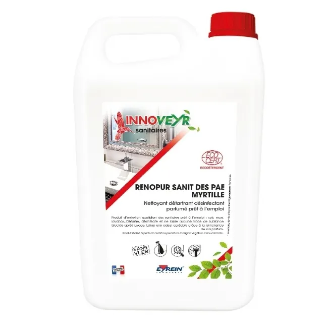 [EYA25158] RENOPUR SANIT DES PAE MYRTILLE Ecodetergent Bidon 5L Ecocert