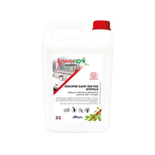[EYA25158] RENOPUR SANIT DES PAE MYRTILLE Ecodetergent Bidon 5L Ecocert