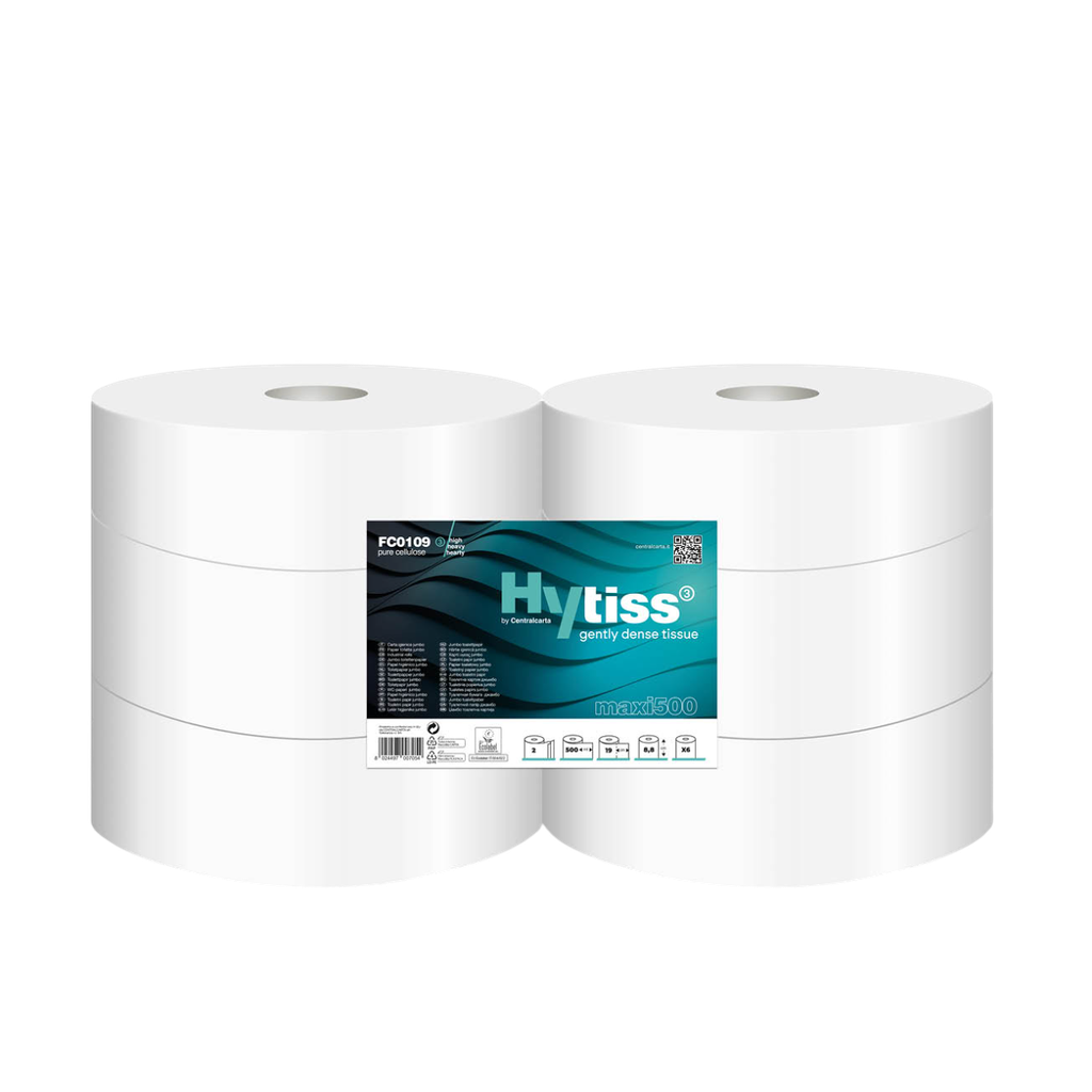 [CCFC0109] Papier toilette Maxi Jumbo 2P HYTISS MAXI 500m