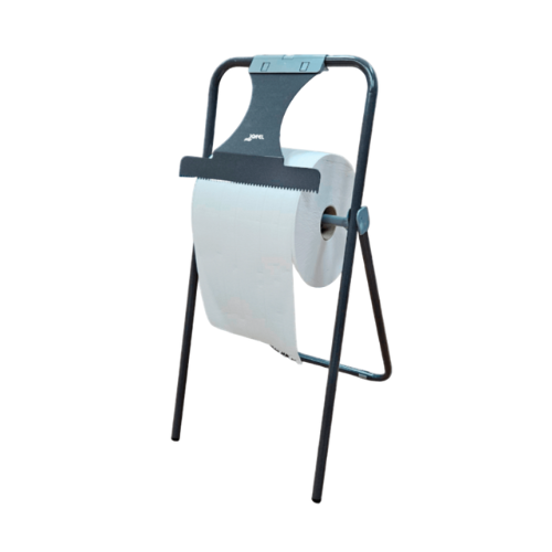 [JOAD80000] Porte bobine industrielle tripode sol en acier - lame métal