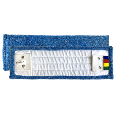Frange microfibre ECOLINE série épaisse 40cm poche/languette 2 œillets