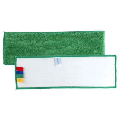 [TM810/V] Frange microfibre CLASSIC  série épaisse velcro 40cm Verte