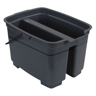 [TM348] Seau rectangulaire PREMIUM  2 compartiments 2x9 L