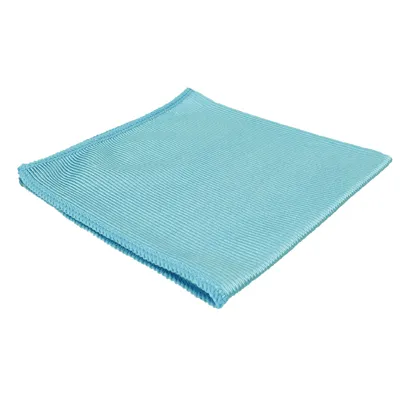 [TM185] Lavette microfibre Vitres CLASSIC 38x38cm bleue  en lot x5