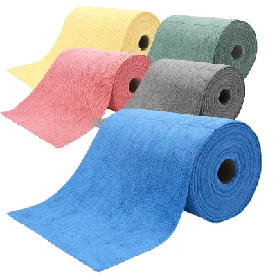 Bobine d'essuyage microfibre ECOLINE - 75 lavettes 30x30cm prédécoupées