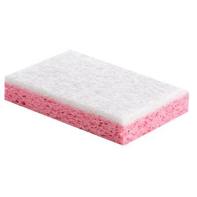 [GL7140] Tampon Blanc Sur Eponge Rose Gd Modèle Lot de 10