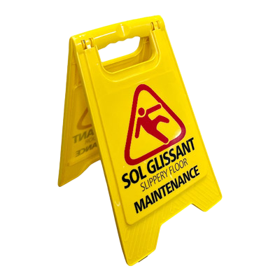 [TM556MI] Panneau signalisation SOL GLISSANT MINI - 42CM