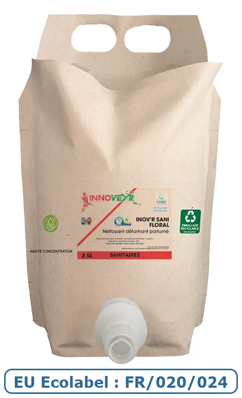 INOV'R SANI FLORAL Ecolabel Carton 2x Autoflex 2.5L