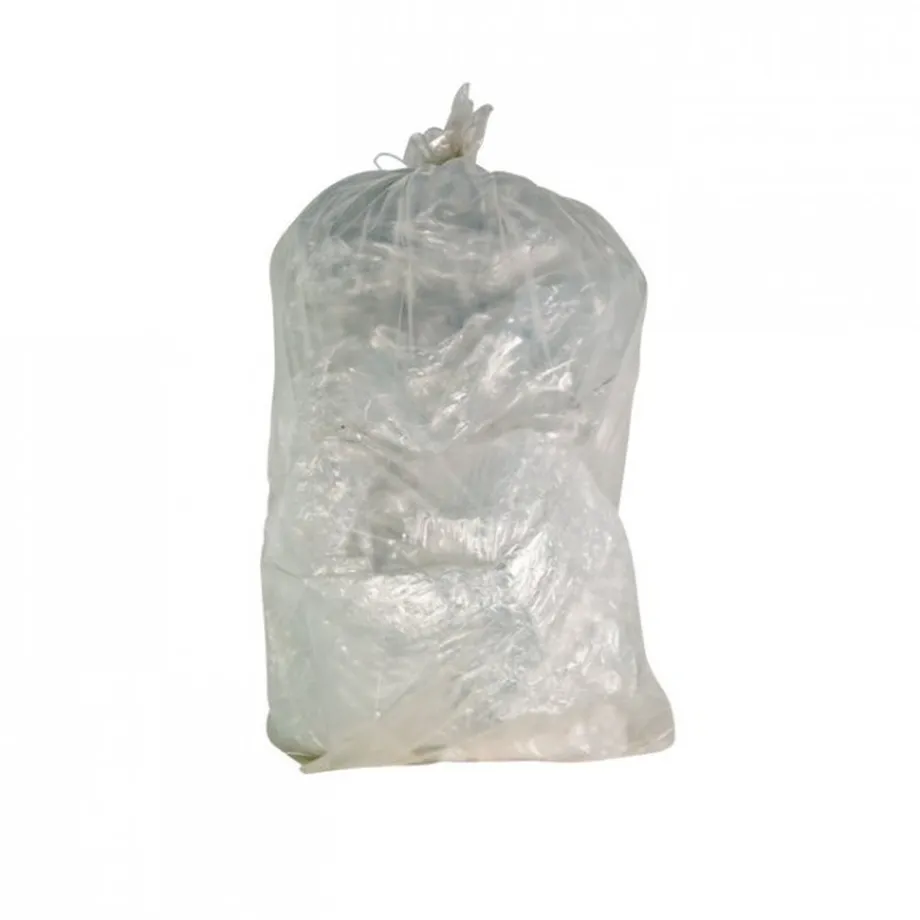 Sacs poubelle 110L transparent BD30μ carton de 200